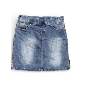 Jag Jeans Blue Denim Pull On Skort Size 8/29 Stretch Mini Skirt with Shorts